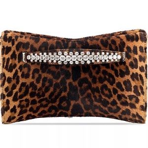 JIMMY CHOO "Venus" bag in Calf Fur with Crystal Embellishments